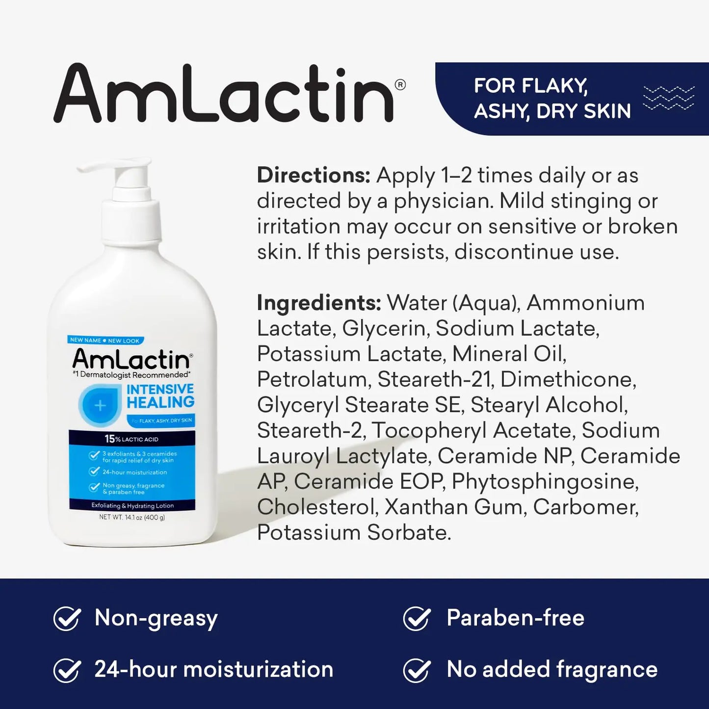 AmLactin 14.1 oz Healing Exfoliator & Moisturizer