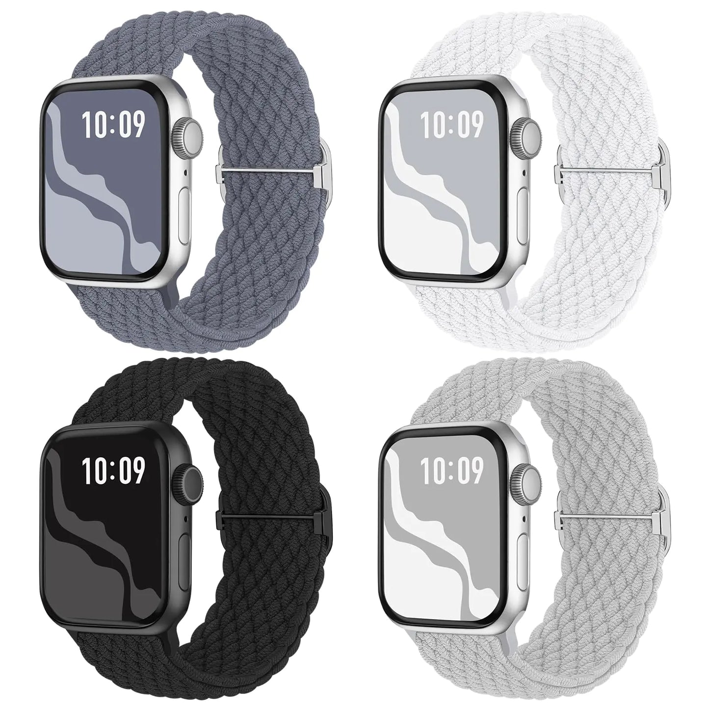 Elastic Braided Solo Loop Bands for Apple Watch