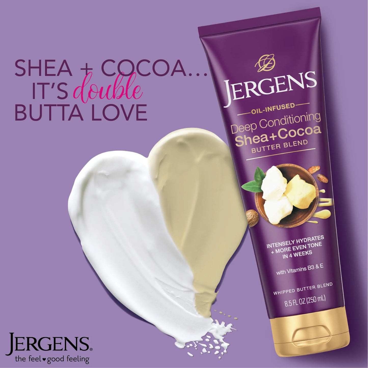 Jergens Shea & Cocoa Butter Hydrating Lotion, 8.5 oz