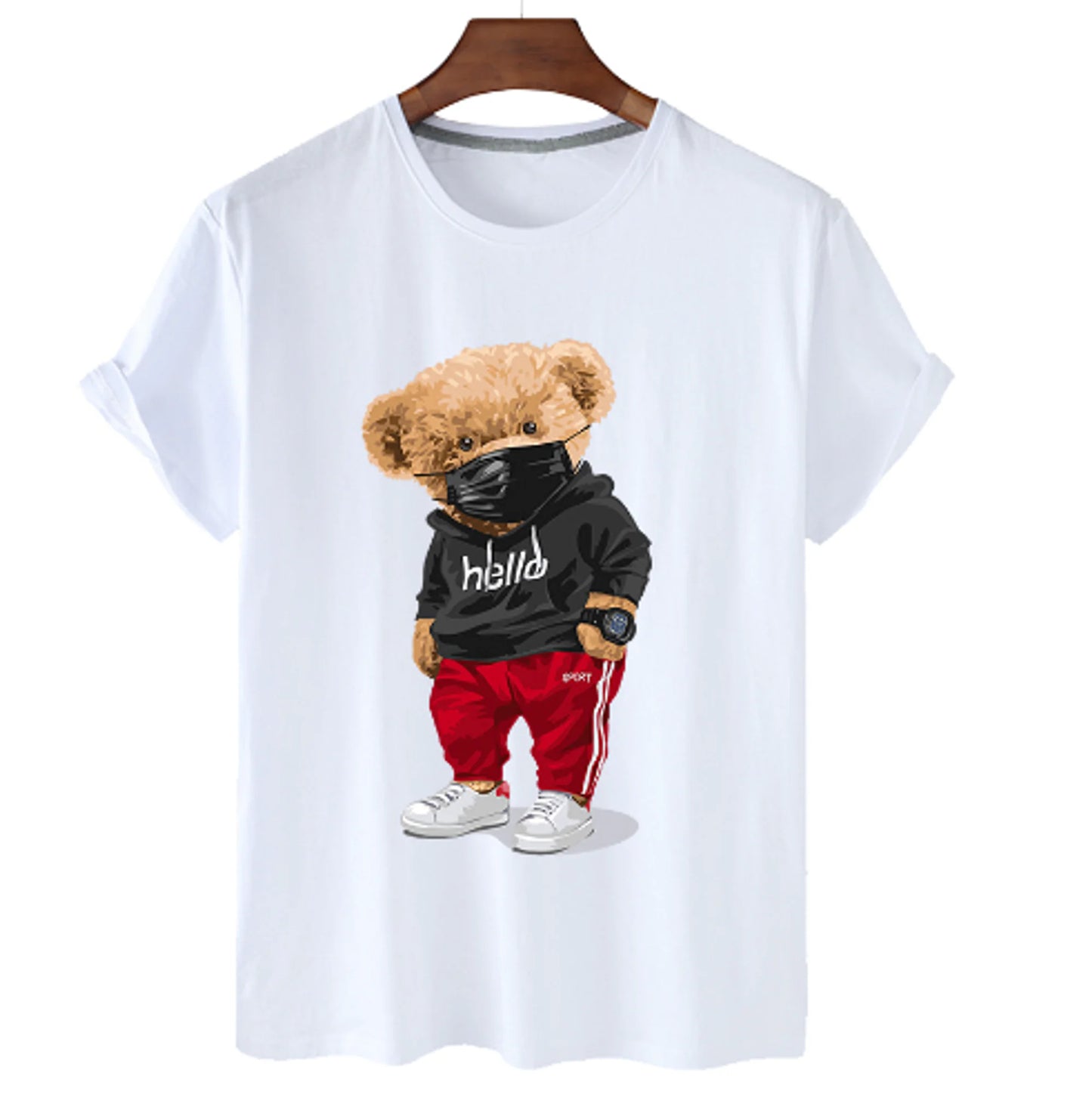 Bear Emblem Men's Cotton Tee