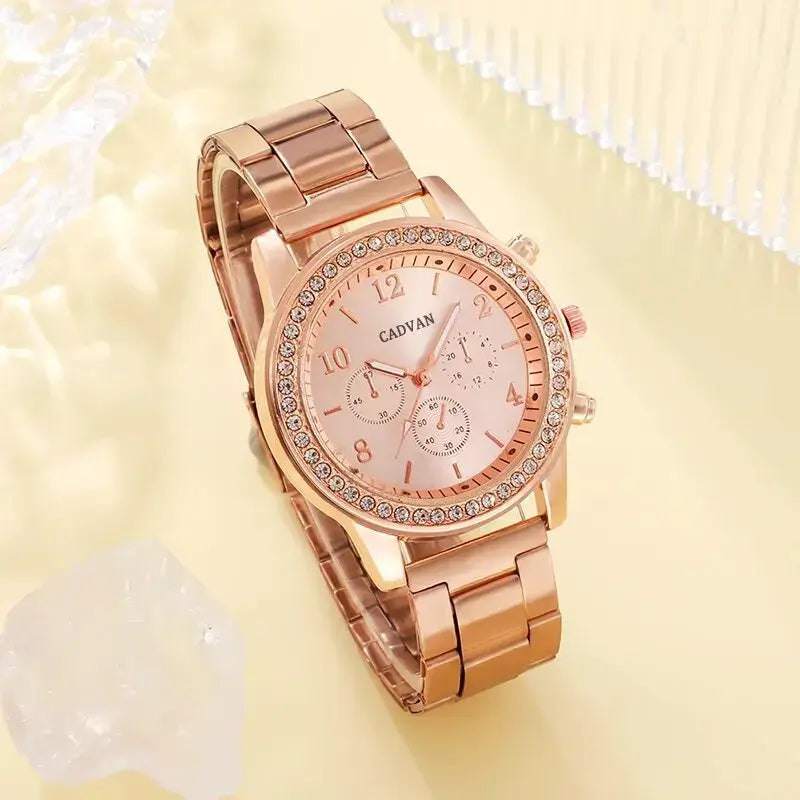 Elegant Rose Gold Watch Ensemble