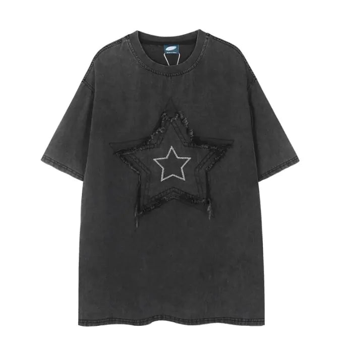 Men's Punk Denim Tee