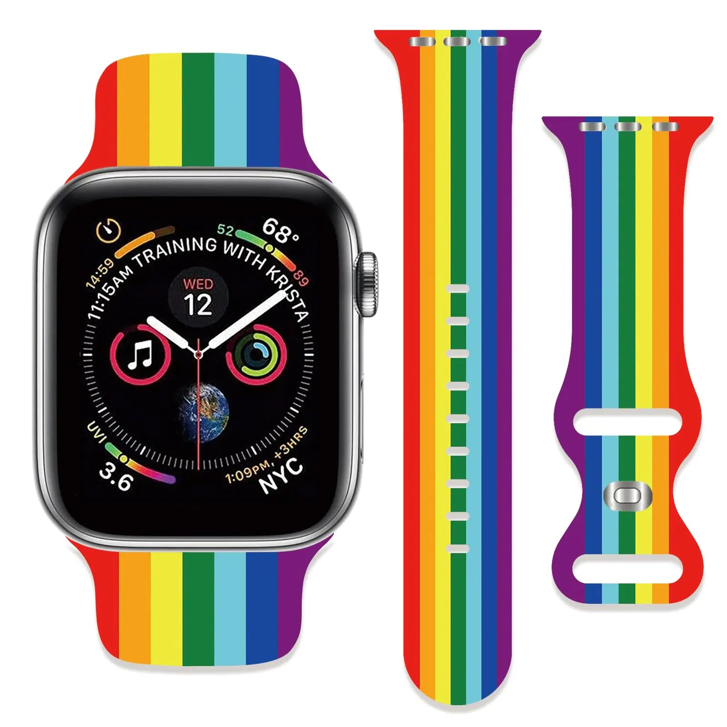 Adjustable Silicone Sport Band for Apple Watch