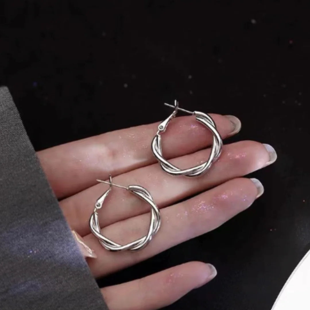 Swirl Hoop Earrings