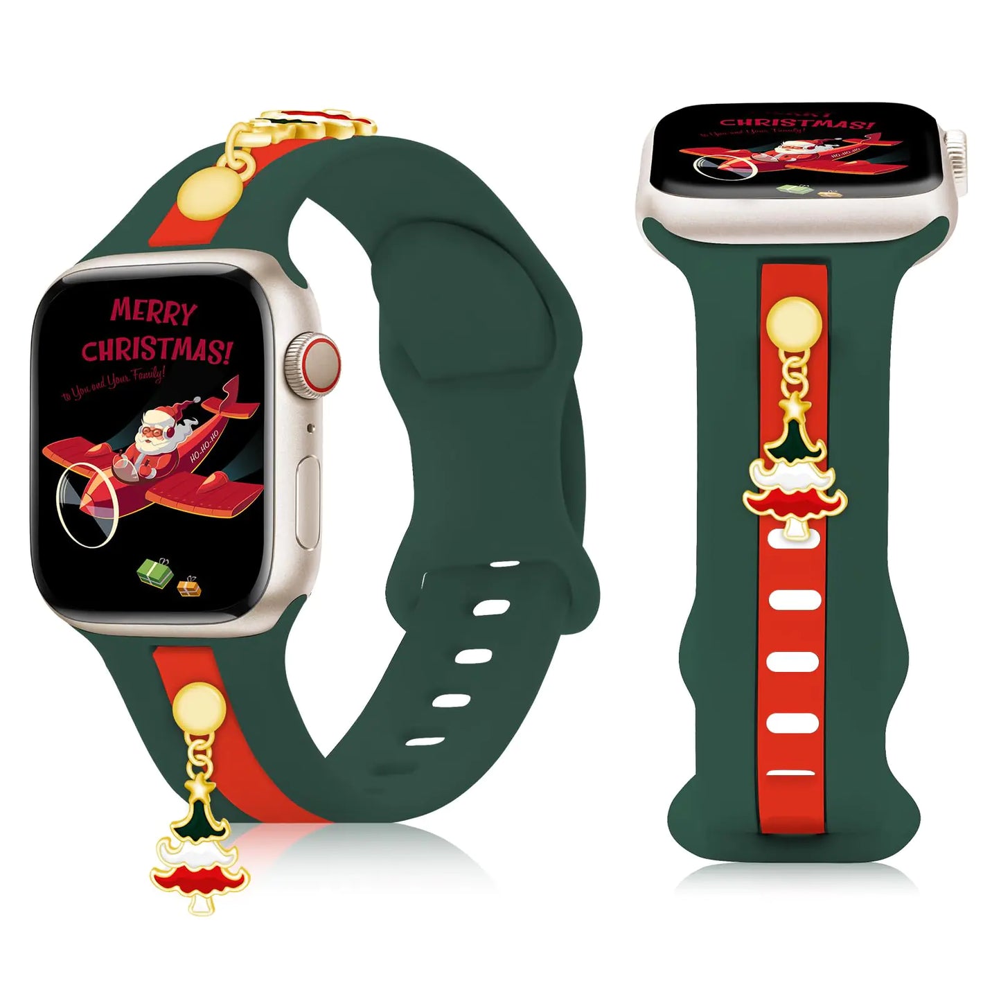 Chic Bee Charm Silicone Apple Watch Strap