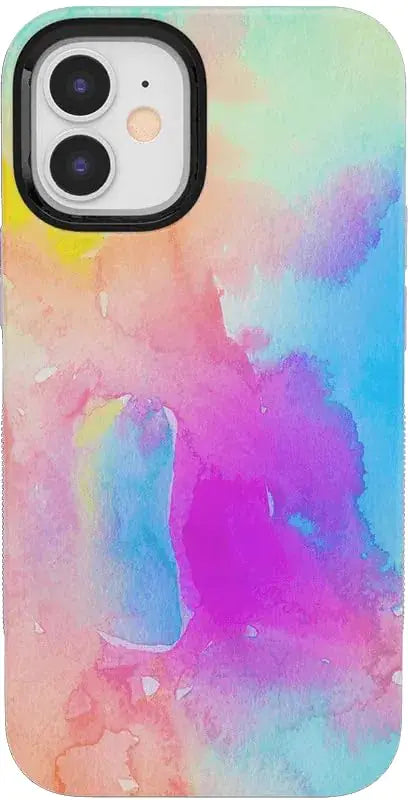 Rainbow Marble iPhone 12/12 Pro Case | Pastel Protection