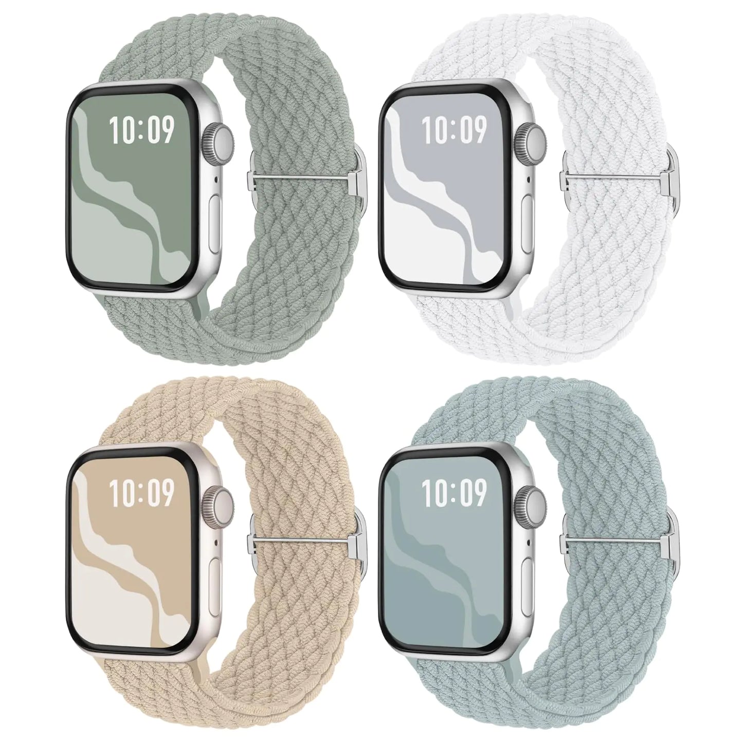 Elastic Braided Solo Loop Bands for Apple Watch