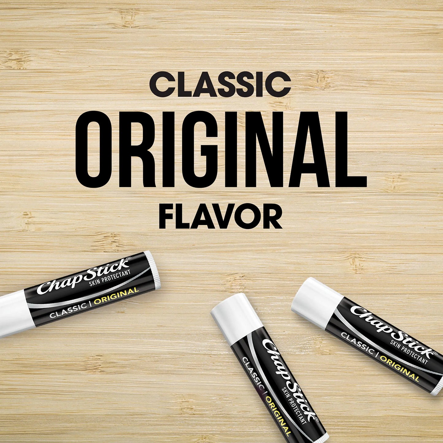 ChapStick Original Classic Lip Moisturizer, 0.15 Oz - Pack of 12