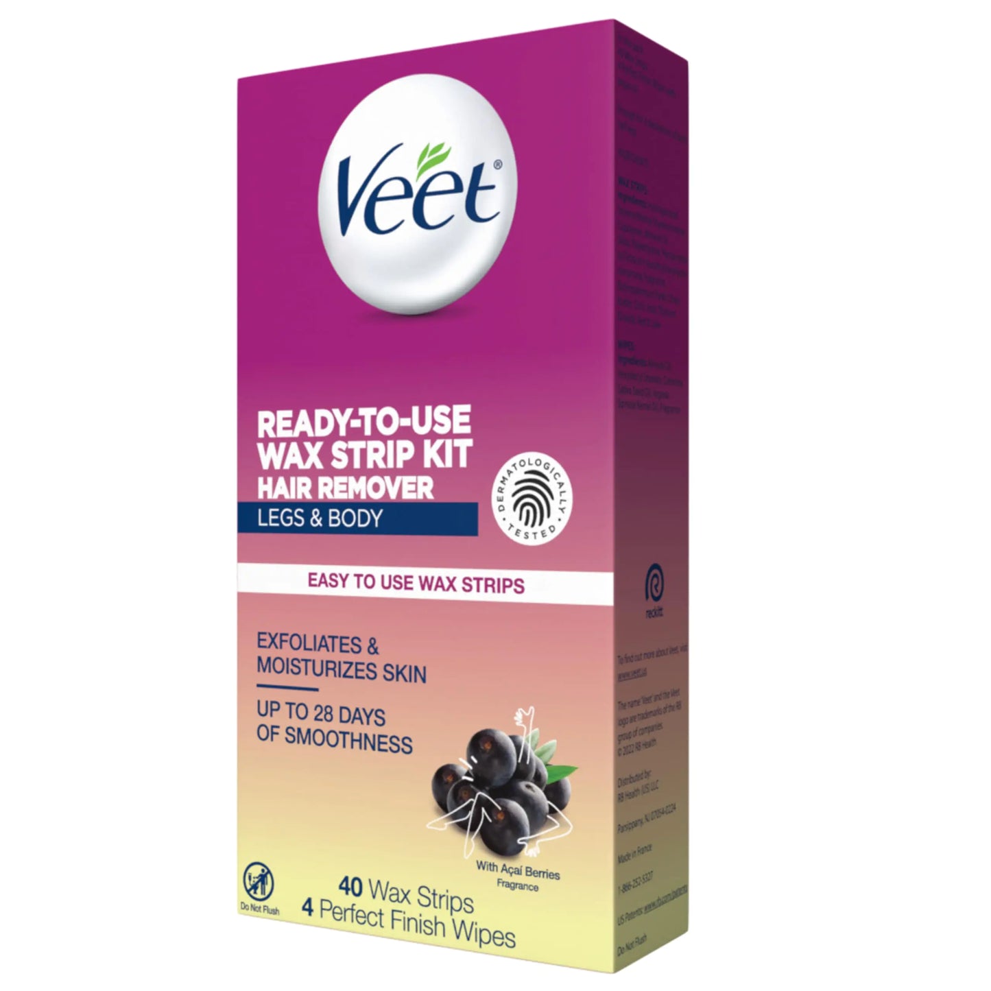 Veet 40-Count Wax Strips Kit | Full Body Hair Removal