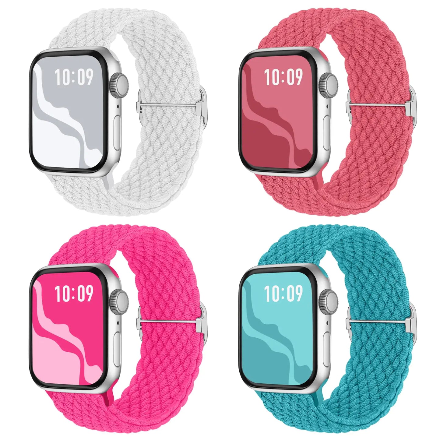 Elastic Braided Solo Loop Bands for Apple Watch