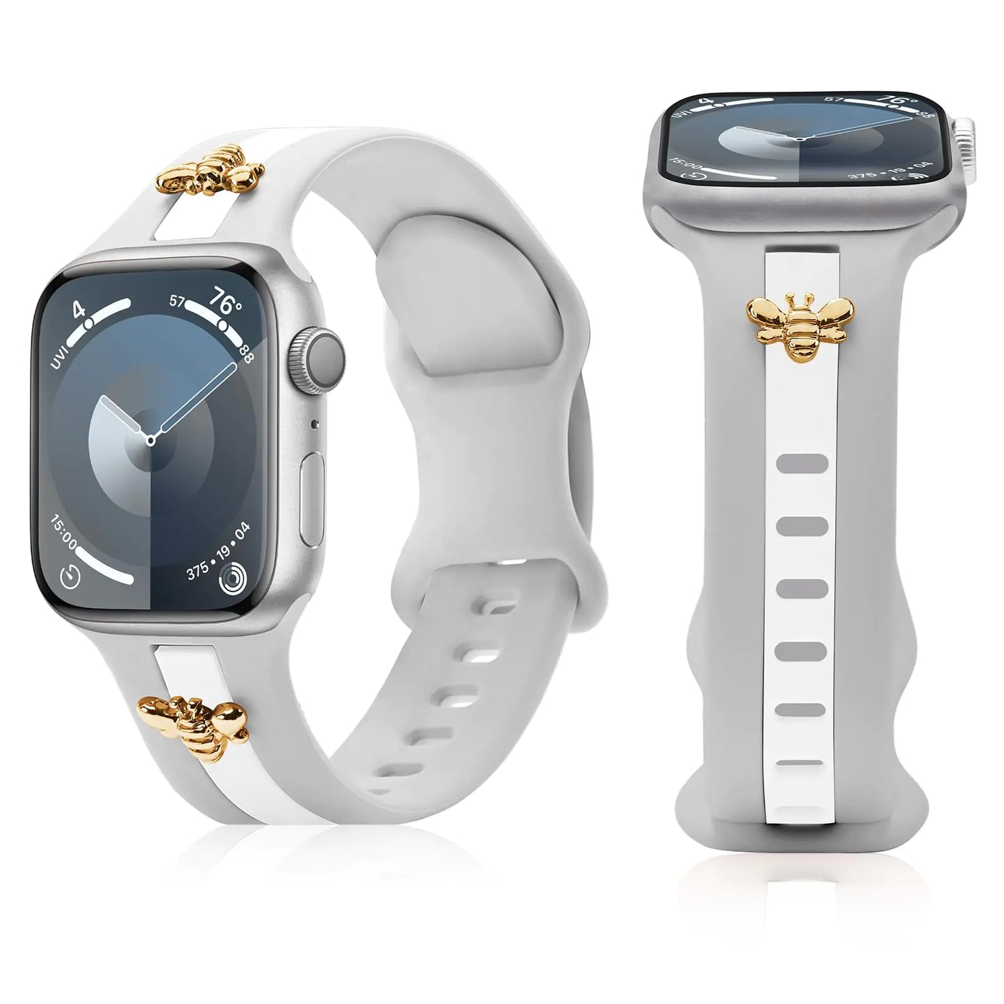 Chic Bee Charm Silicone Apple Watch Strap