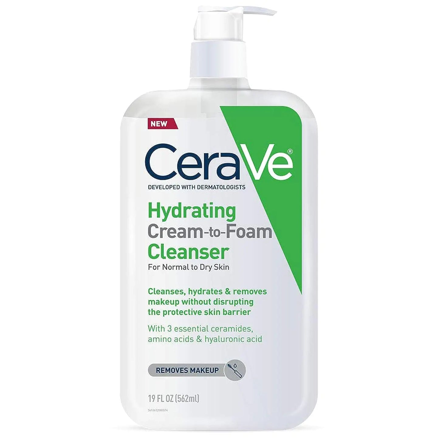 CeraVe Hydrating Cream-to-Foam 19 Oz Face Cleanser