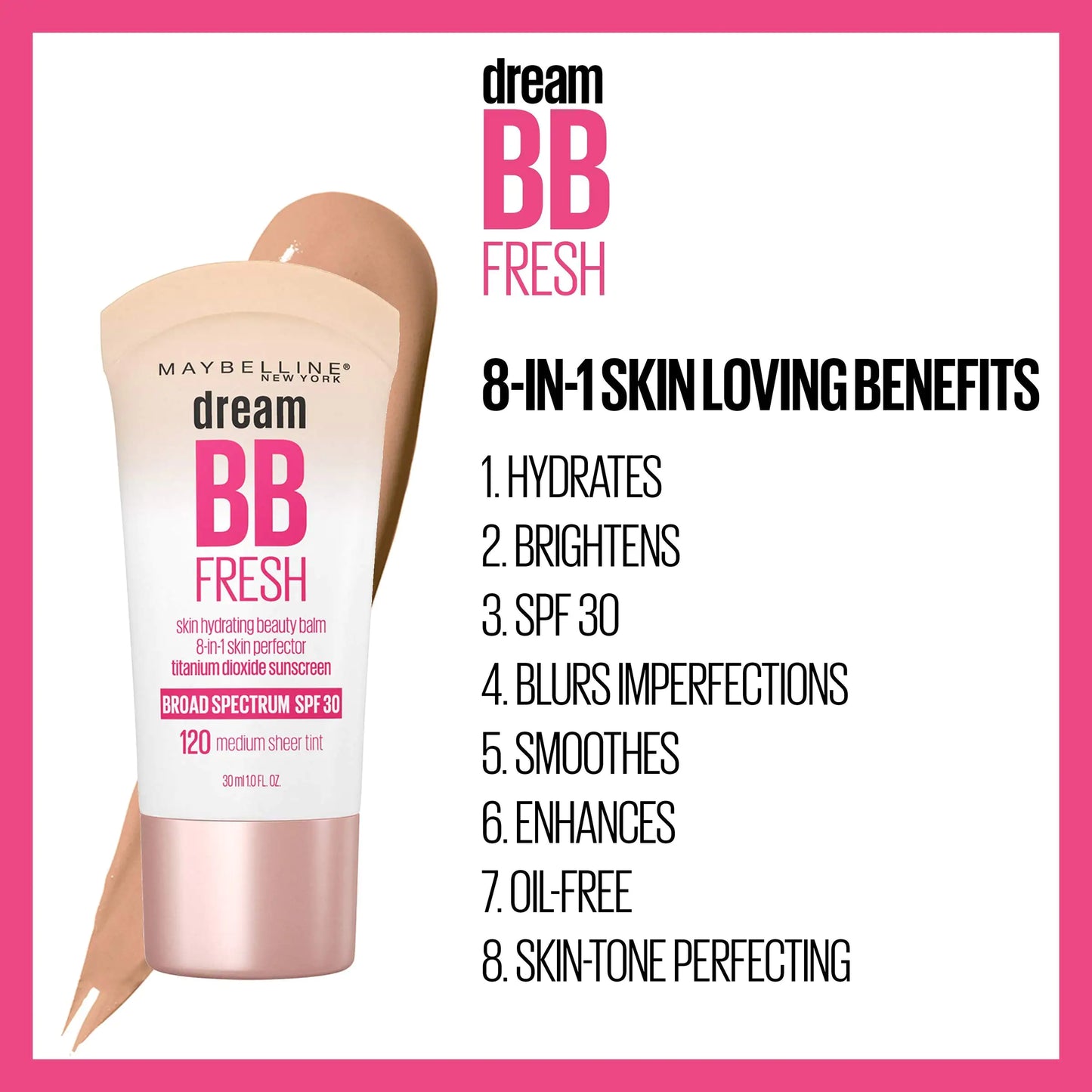 Maybelline Dream Fresh BB Cream Hydrate & Protect SPF 30