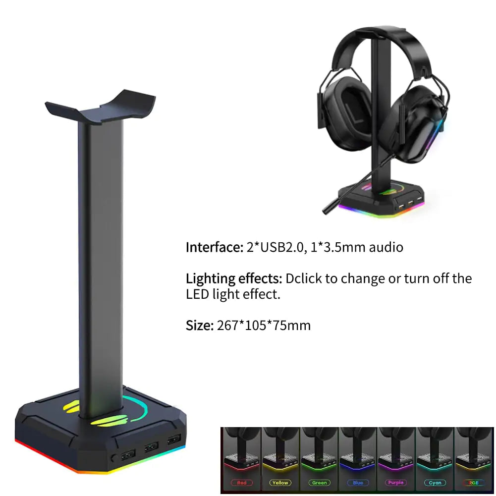 RGB Gamer Headphone Base