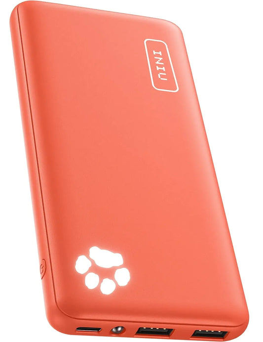 INIU Slim 10000mAh USB C Power Bank with 3A Fast Charge