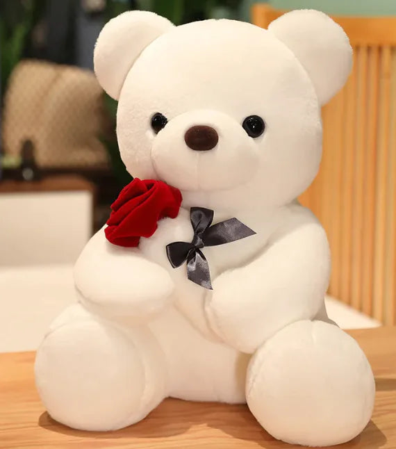 Cuddly Roses Teddy Bear Pillow