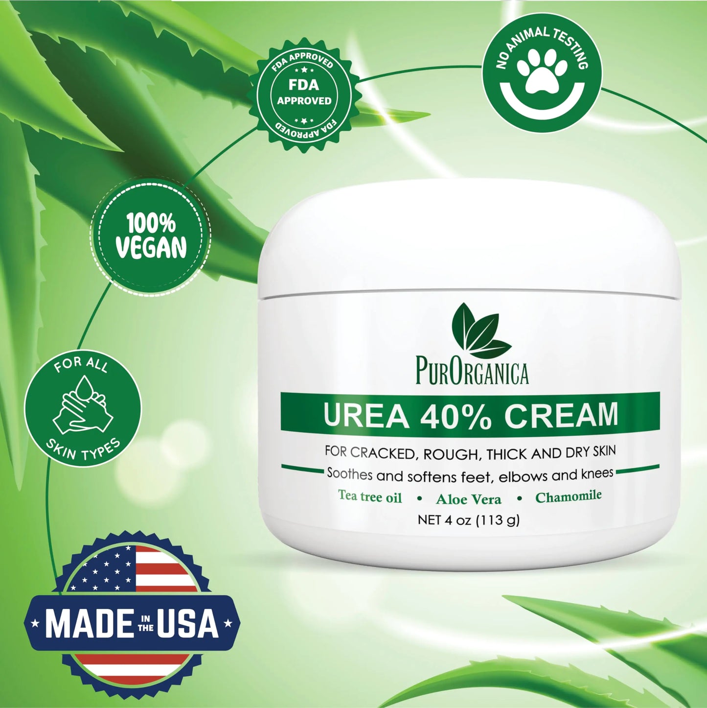 Urea 40% Hydrating Cream USA – Tough Skin & Callus Remover