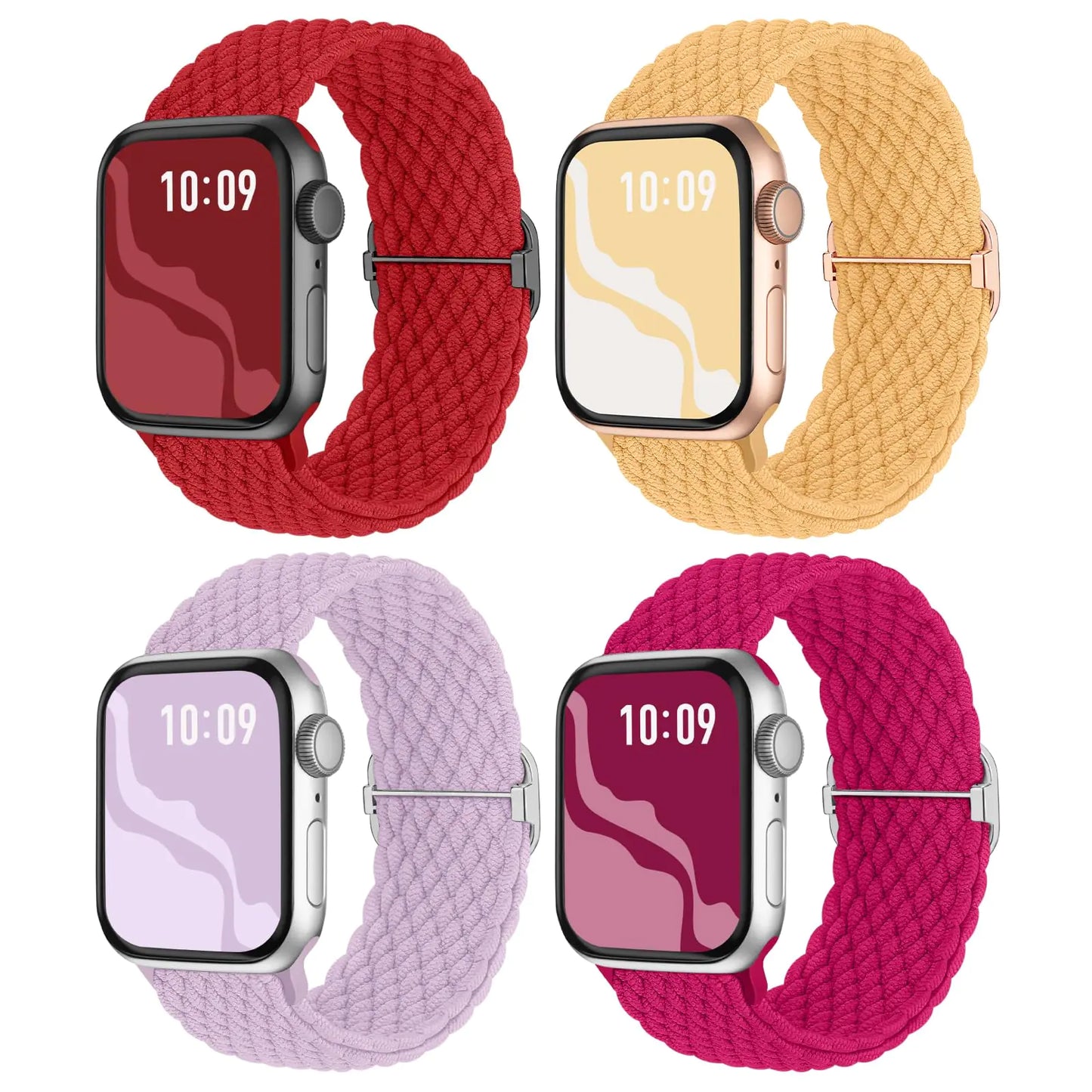 Elastic Braided Solo Loop Bands for Apple Watch