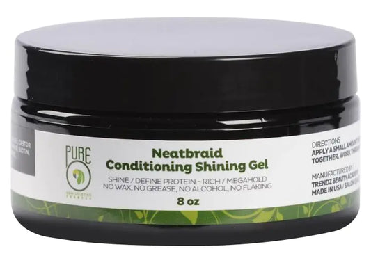 Pure O Neatbraid Shine Gel 8oz - Unscented