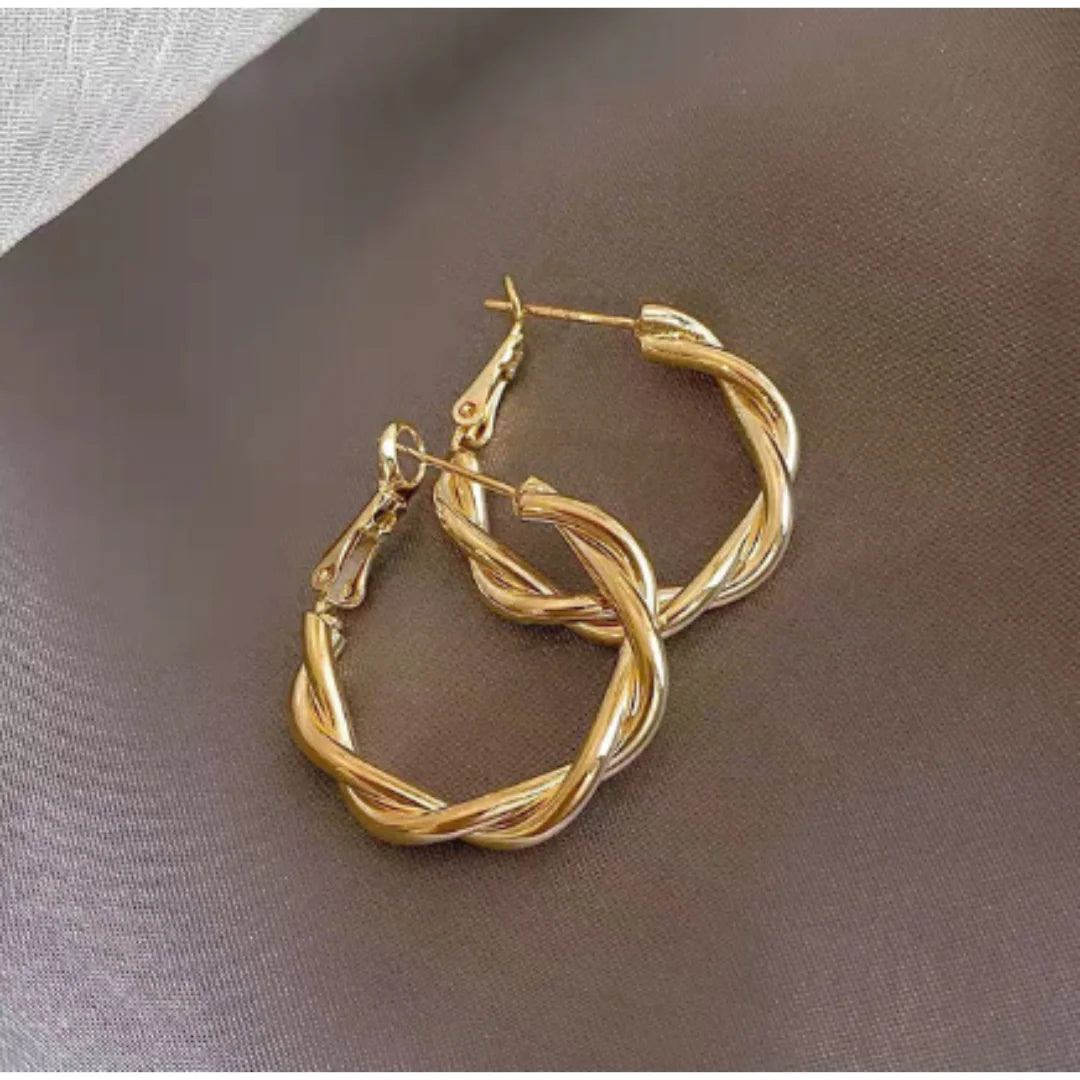 Swirl Hoop Earrings