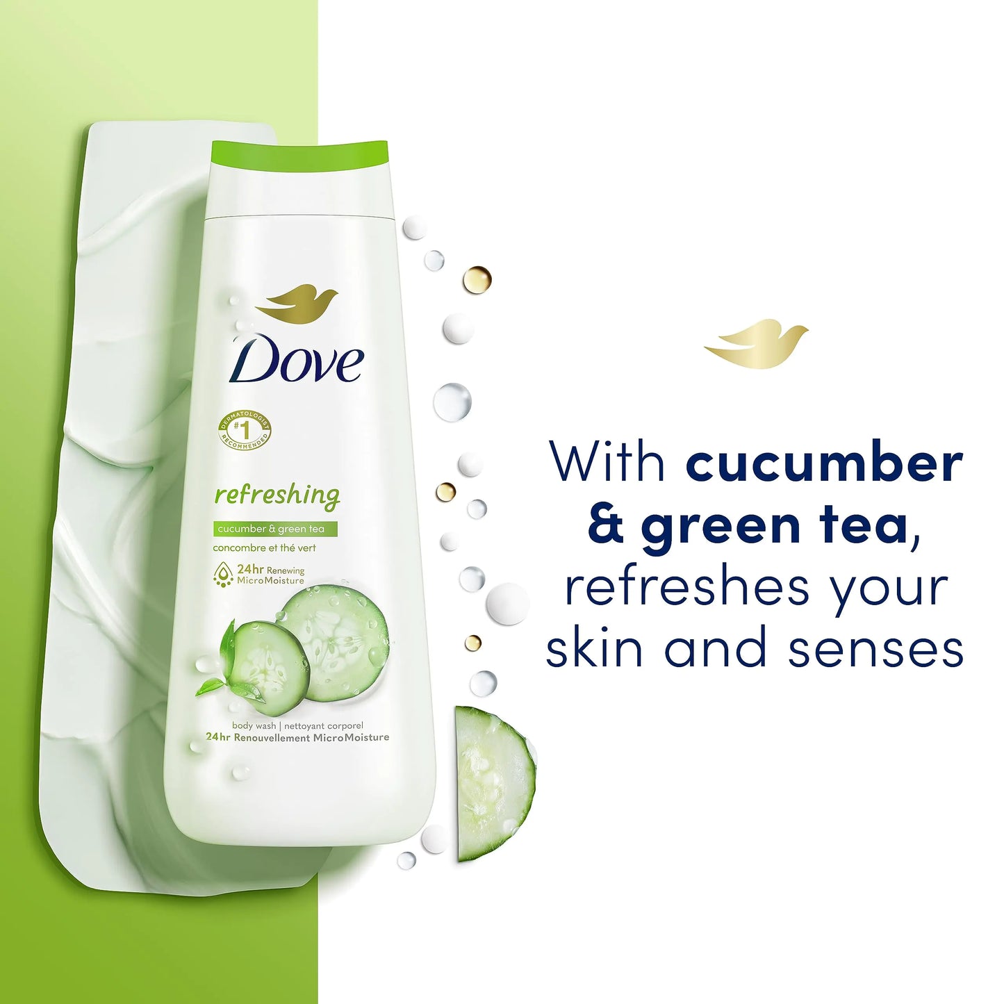 Dove Body Wash Deep Moisture, Sensitive Skin, Cucumber and Green Tea, and Shea Butter & Vanilla 4 Count Collection with Deep Moisture 4 Count For Dry Skin 20 oz Body Wash + Body Wash Deep Moisture 4 Count