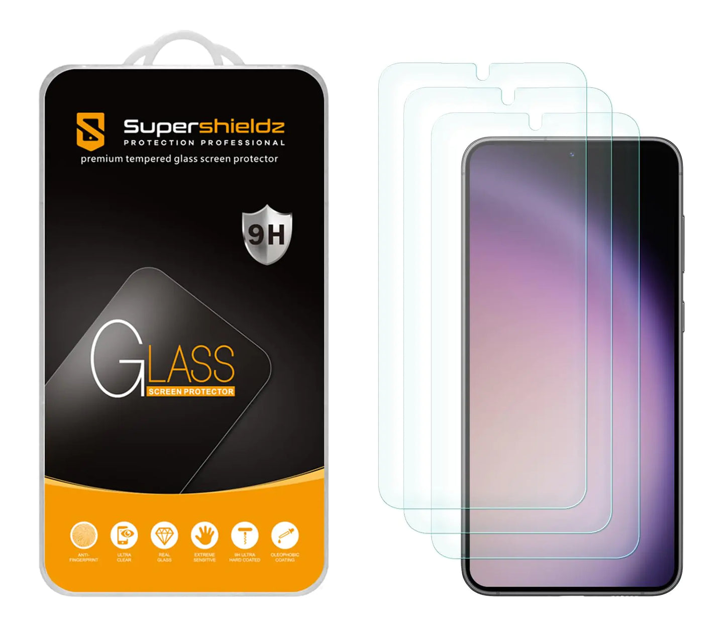 Triple-Pack Supershieldz Samsung Galaxy S24 Plus Glass Protector