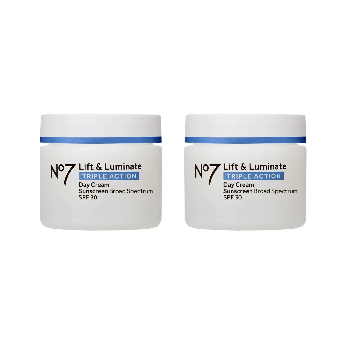 No7 Lift & Brighten Day Cream Duo - SPF 30, Vitamin C & Hyaluronic Acid