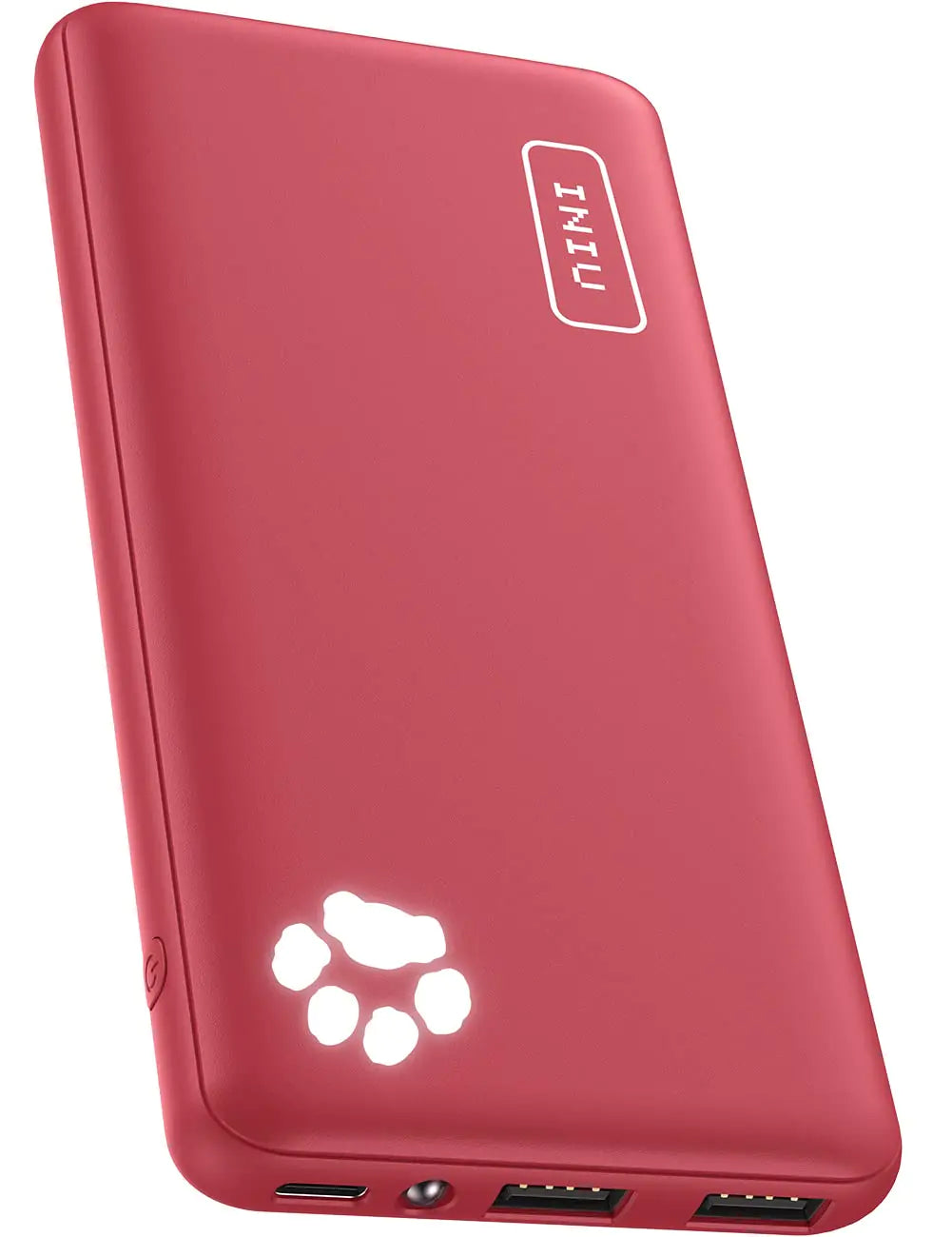 INIU Slim 10000mAh USB C Power Bank with 3A Fast Charge