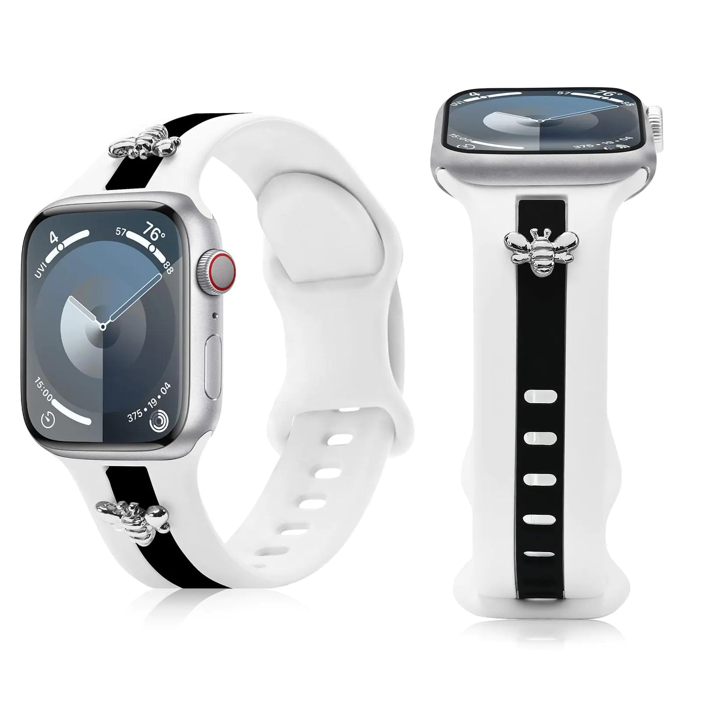 Chic Bee Charm Silicone Apple Watch Strap