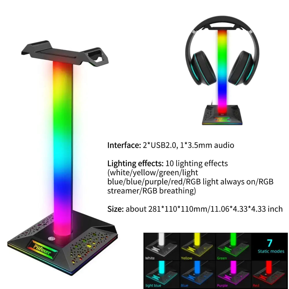 RGB Gamer Headphone Base