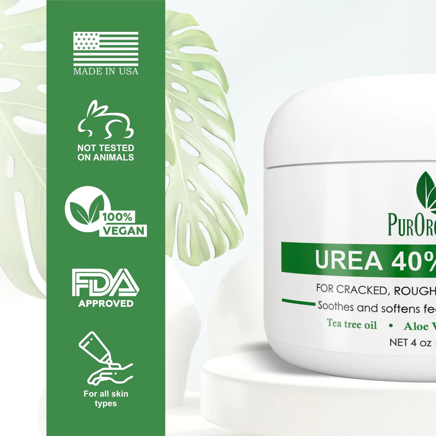 Urea 40% Hydrating Cream USA – Tough Skin & Callus Remover