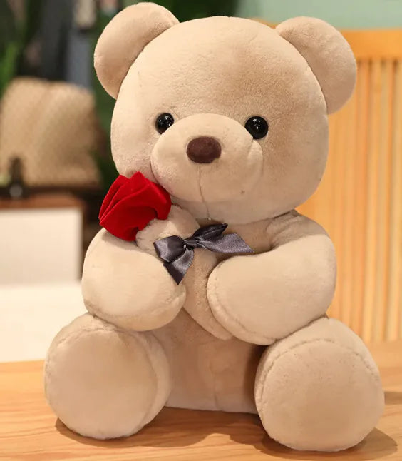 Cuddly Roses Teddy Bear Pillow