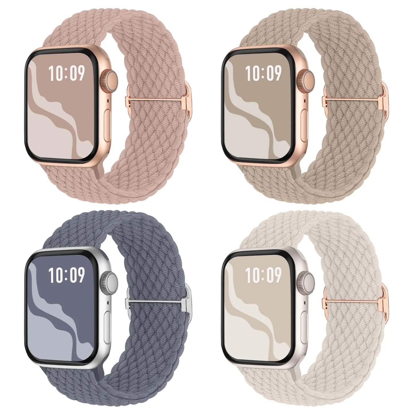 Elastic Braided Solo Loop Bands for Apple Watch