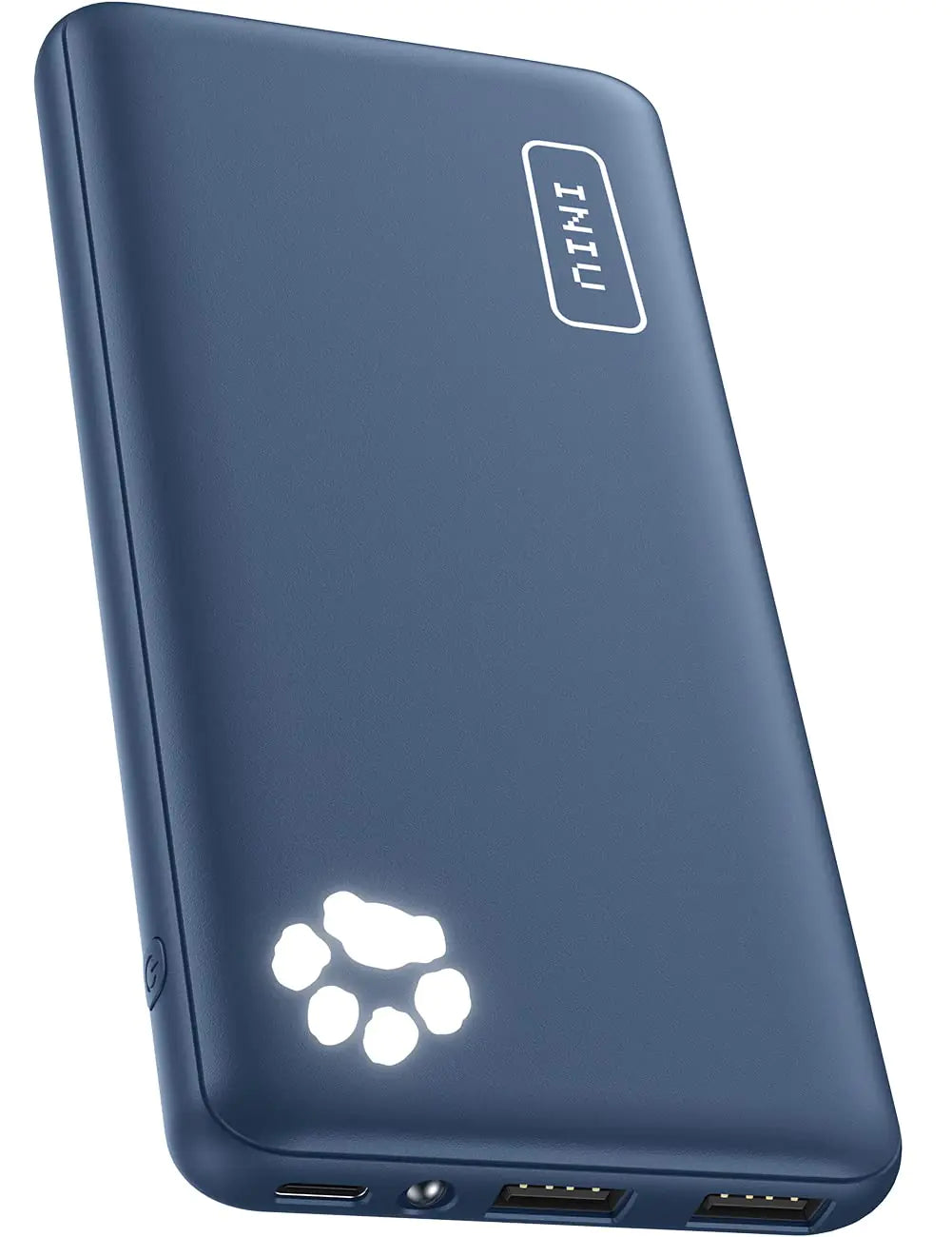 INIU Slim 10000mAh USB C Power Bank with 3A Fast Charge