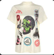 Giant Skull Print Tee