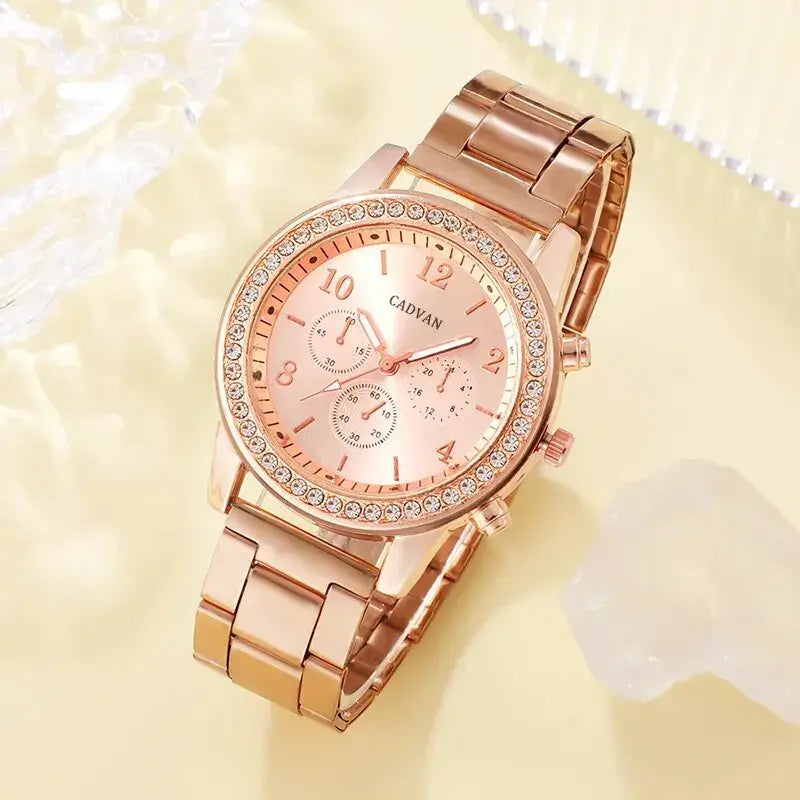 Elegant Rose Gold Watch Ensemble